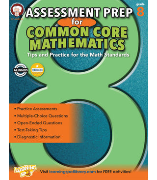 Assessment Prep for Common Core Mathematics Resource Book Grade 8 Paperback
