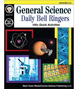 Daily Bell Ringers General Science Resource Book Grade 5-8 Paperback