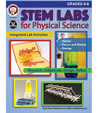 STEM Labs for Physical Science Resource Book Grade 6-8 Paperback
