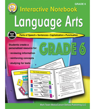 Interactive Notebook: Language Arts Resource Book Grade 6 Paperback