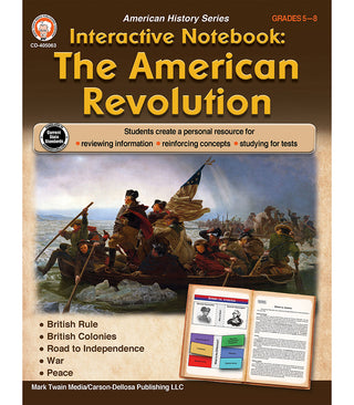 Interactive Notebook: The American Revolution Resource Book, Grades 5 - 8
