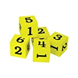 Foam Numbered Dice (Numerals 1-6)