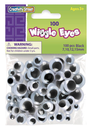 Black Wiggle Eyes (100 count)