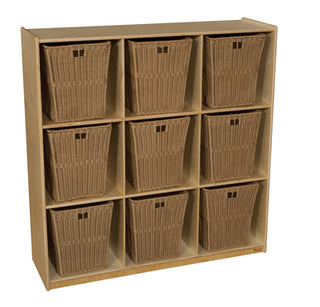 Cubby Storage with Large Baskets