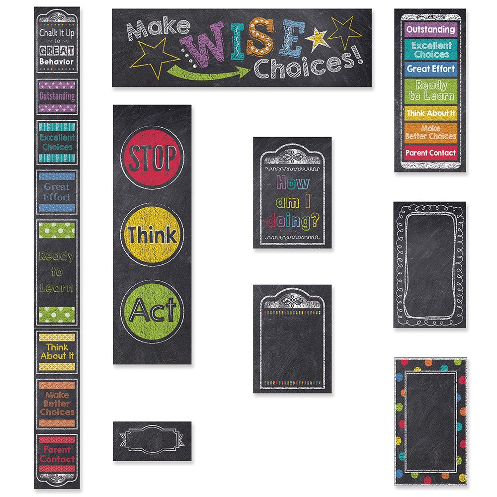 Personalized Chore Chart Chalkboard and Corkboard