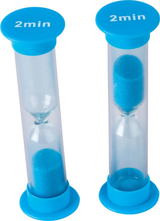 Small 2 Minute Sand Timers - Set of 4
