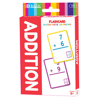 BAZIC Addition Flash Cards (36/Pack)