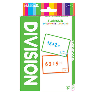 BAZIC Division Flash Cards (36/Pack)