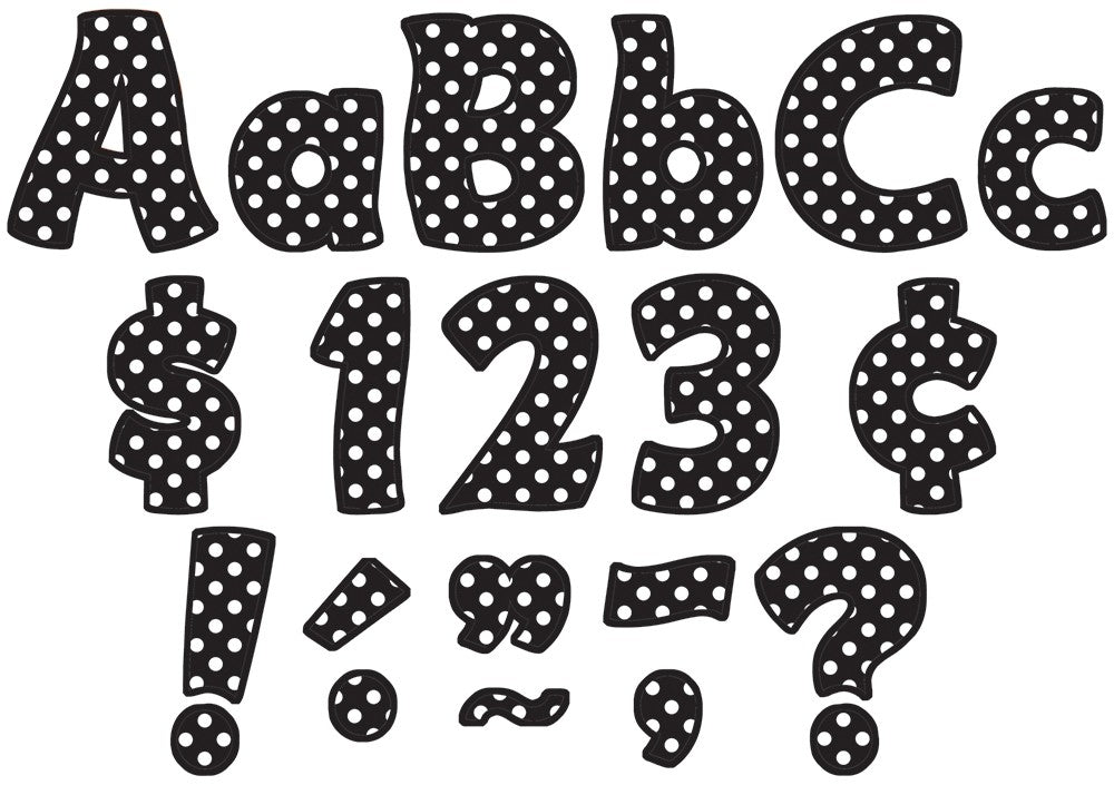 Polka Dots Funtastic 4 polka-dots-funtastic-4-letters-cm-school-supply