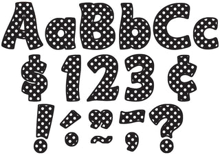 Polka Dots Funtastic 4" Letters
