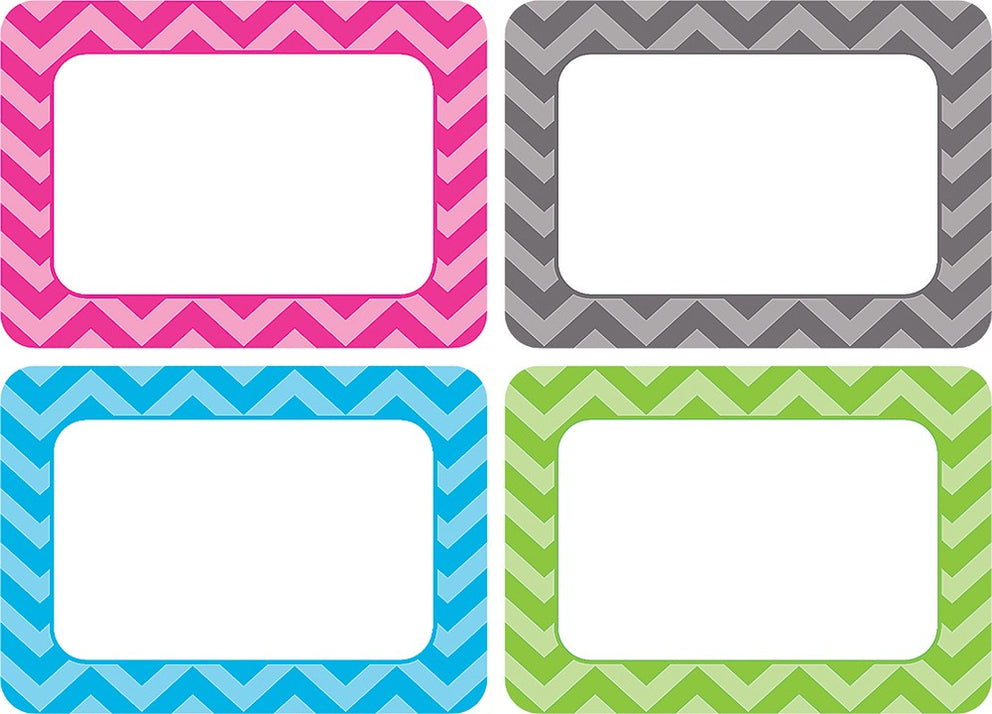 Chevron Name Tags — CM School Supply