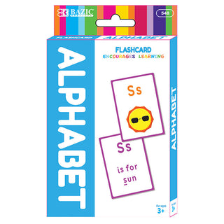 BAZIC Alphabet Preschool Flash Cards (36/Pack)