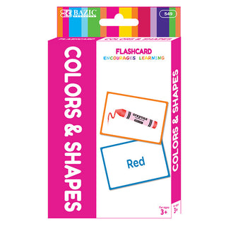BAZIC Colors Preschool Flash Cards (36/Pack)