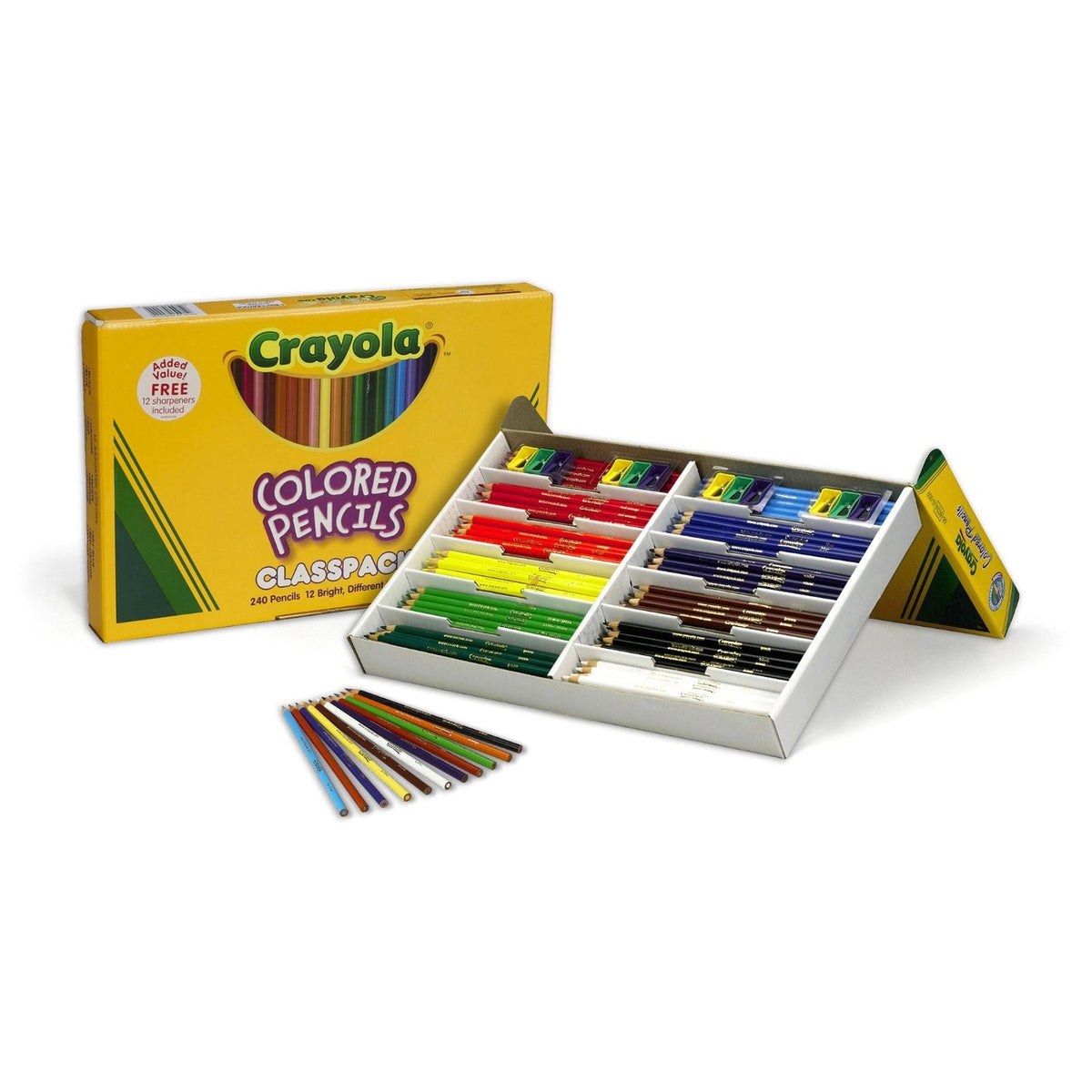 Sky-blue Crayola Colored Pencils Set of 5 or 10 With Sharpener 