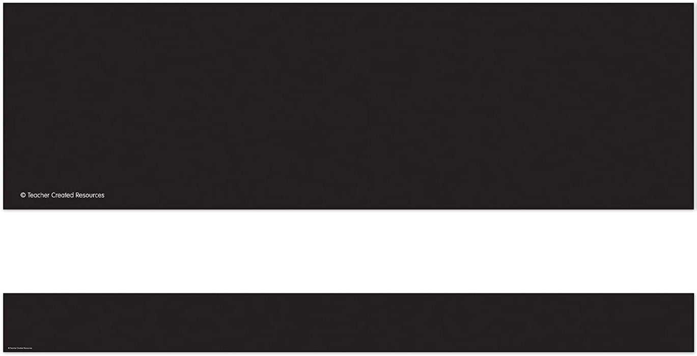 Teacher Created Resources Black Straight Border Trim — CM School Supply