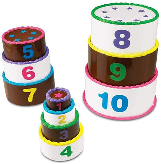 Stack and Count Layer Cake, Homeschool, Early Stacking & Counting Skills, Fine Motor Skills, 10 Pieces