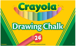 Crayola® Drawing Chalk, Assorted Colors, Box Of 24