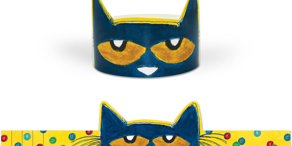 Pete The Cat Krönchen - 60 Stück (2x30) Für Kindergeburtstag & Klassenfeier