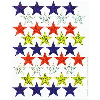 Assorted Colors Stars Sparkle Stickers