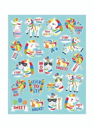 Fruit Punch Zebras Scented Stickers