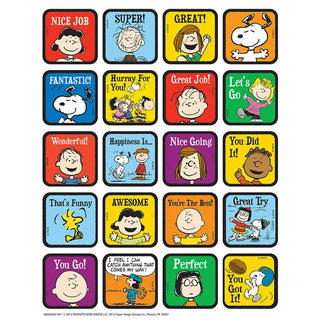 Peanuts® Characters Motivational Stickers