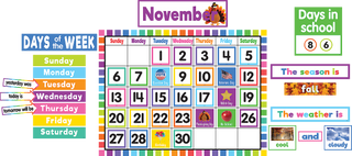 Colorful Calendar Bulletin Board