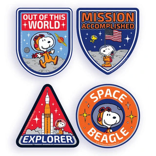 Peanuts® NASA Sticker Badges