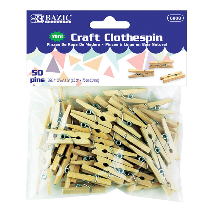 Bazic Clear Transparent Push Pins (100/Pack)