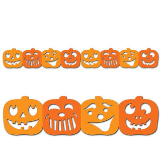 Jack-o'-Lantern Jumbo Stencil-Cut Borders