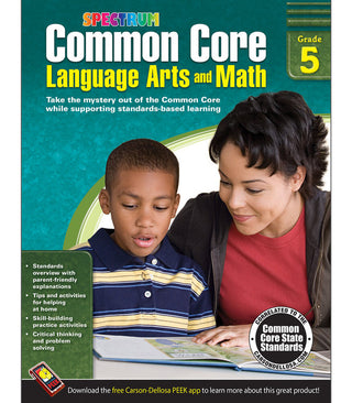 Common Core Language Arts and Math Resource Book Grade 5 Paperback