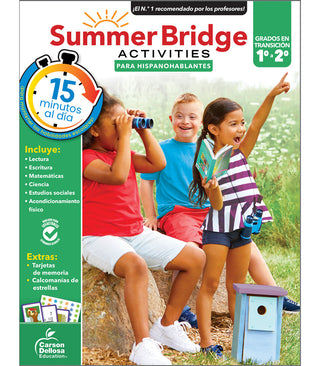 Summer Bridge Activities Spanish 1-2 Workbook Grade 1-2 Paperback