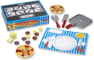 Flip and Serve Pancake Set (19 pcs) - Wooden Breakfast Play Food