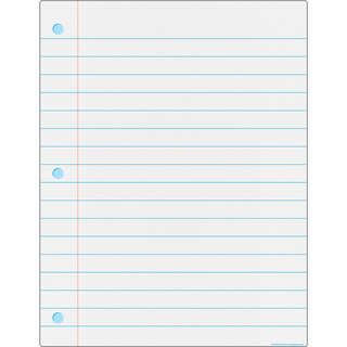 Notebook Paper Write-On/Wipe-Off Chart