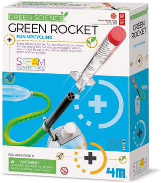 Green Science Rocket Kit - STEM Toys DIY Physics Science Experiment Launch Educational Gift