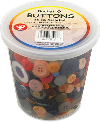 Bucket-O-Buttons, 1lb, Assorted