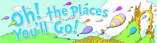 Dr Seuss Oh The Places Balloons Poster