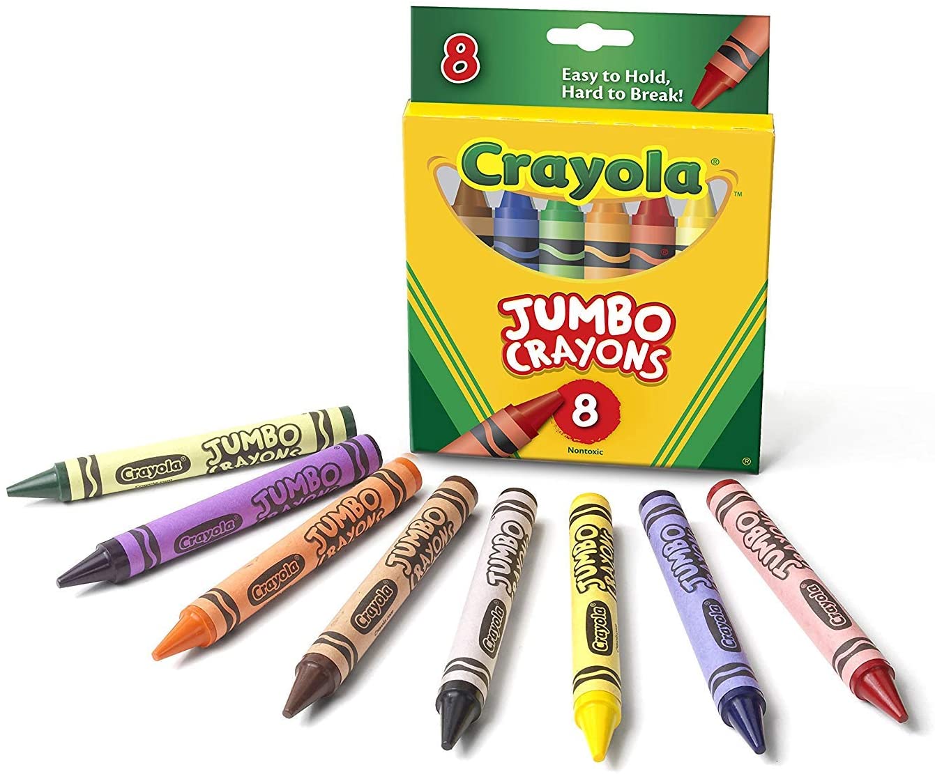 Colorations Chubby Crayons for Kids Set of 200 Rainbow Crayons