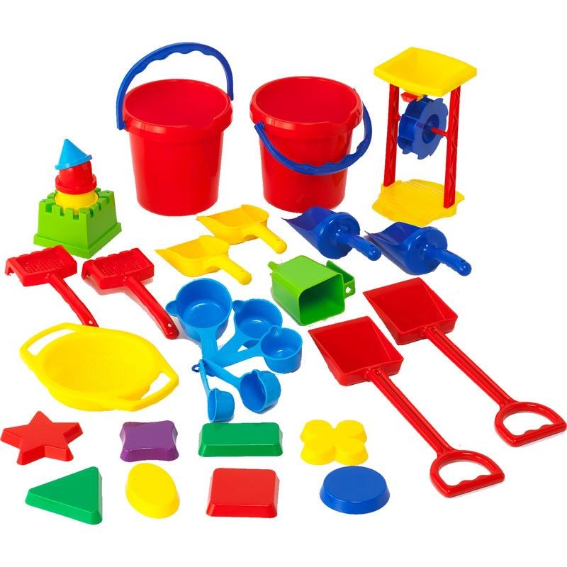 Sandcastle Tools Set (30 Pieces) CM School Supply