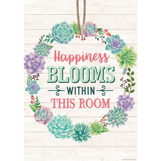Happiness Blooms Within This Room Positive Poster