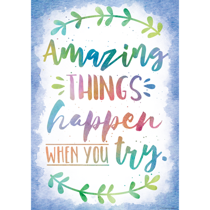 Amazing Things Happen When You Try Positive Poster