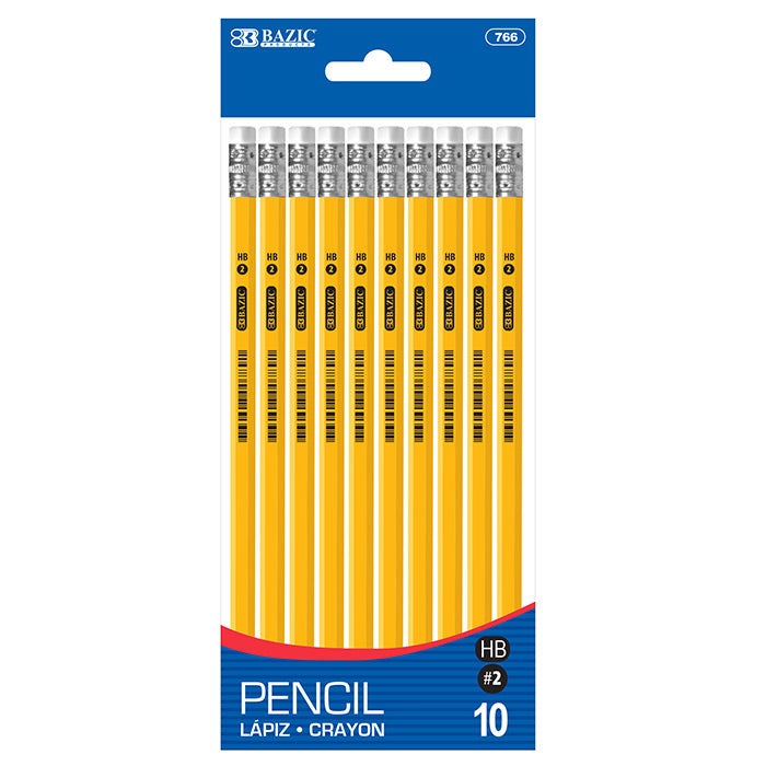 Bazic #2 The First Jumbo Premium Yellow Pencil (4/Pack)