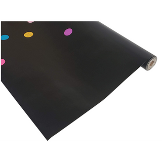 Colorful Confetti on Black Better Than Paper® Bulletin Board Roll