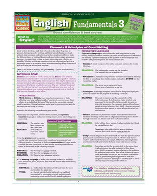QuickStudy: English Fundamentals 3