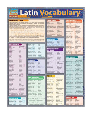 QuickStudy: Latin Vocabulary
