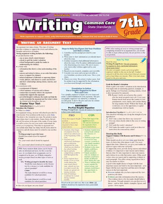 QuickStudy: Writing Common Core (7th grade)