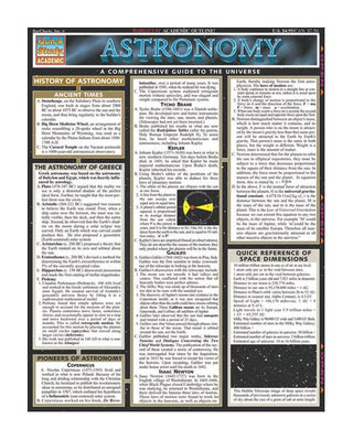 QuickStudy® Astronomy Laminated Pocket Guide