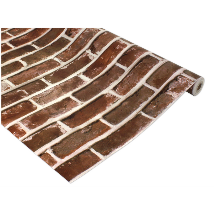 Better Than Paper Red Brick Bulletin Board Paper 4' x 12' — CM School