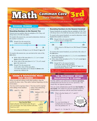 QuickStudy: Math Common Core (3rd grade)