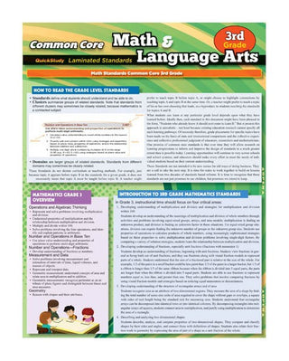 QuickStudy: Common Core Math and Language Arts (3rd grade)