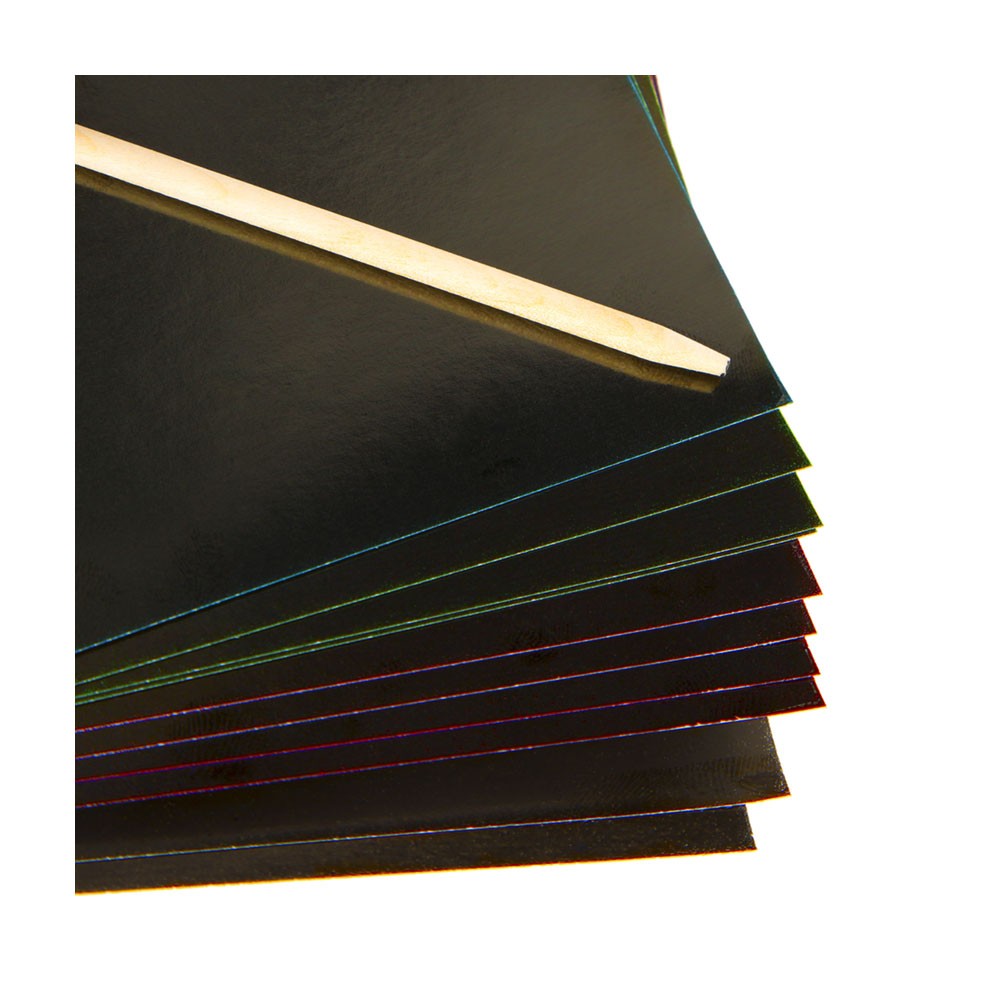 Scratch Art Paper Rainbow White (50)